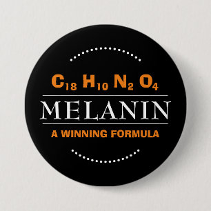 MELANIN Winning Formula 3 Inch Round Button