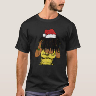 Melanin Women Black Girl Christmas Magic Funny Xma T-Shirt