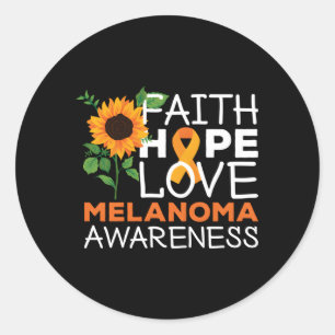 Melanoma Awareness Classic Round Sticker
