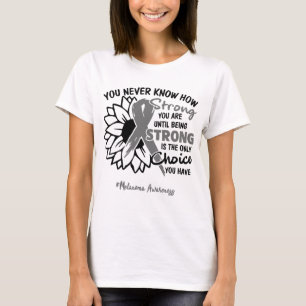 Melanoma Awareness Ribbon Support Gifts T-Shirt