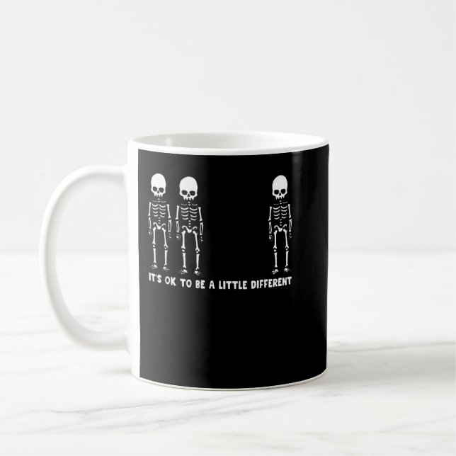 Melanoma Cancer Awareness It's Ok To Be A Little D Coffee Mug (Left)