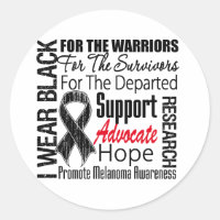 Melanoma I Wear Black Ribbon TRIBUTE