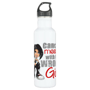 Melanoma Messed With Wrong Girl.png 710 Ml Water Bottle
