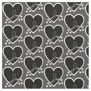 Melanoma Survival Heart Fabric