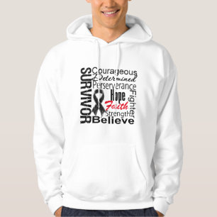 Melanoma Survivor Collage Hoodie