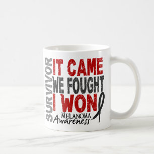 Melanoma Survivor It Came We Fought I Won Coffee Mug