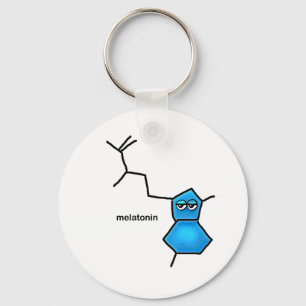 Melatonin Neurotransmitter Keychain