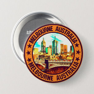 Melbourne 3 inch round button