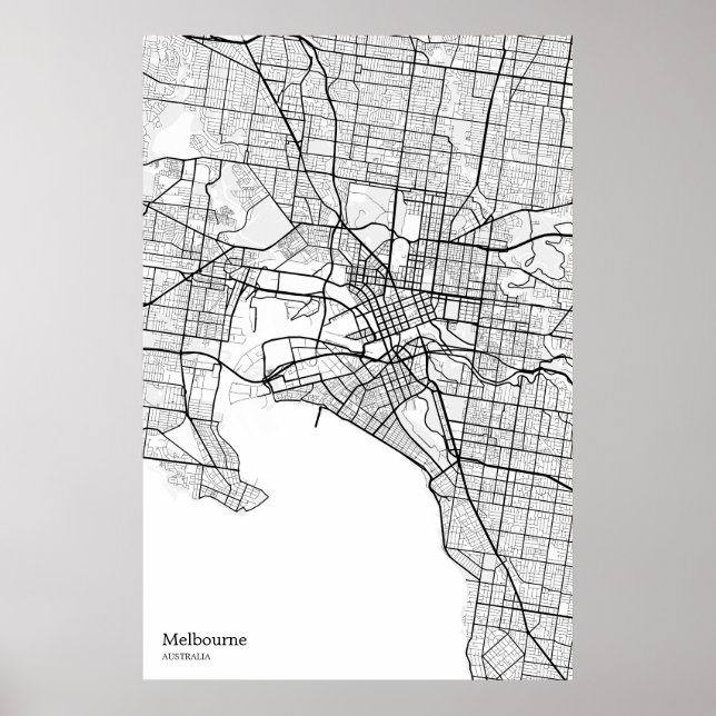 Melbourne AU wall poster wall art (Front)