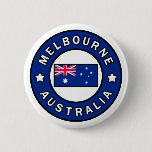 Melbourne Australia 2 Inch Round Button