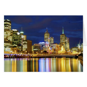 Melbourne, Australia. A nighttime view of the 2