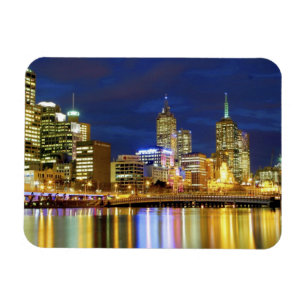 Melbourne, Australia. A nighttime view of the 2 Magnet