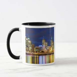 Melbourne, Australia. A nighttime view of the 2 Mug