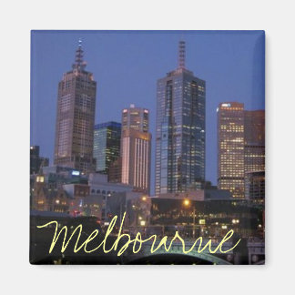 Melbourne Australia at night photography magnet