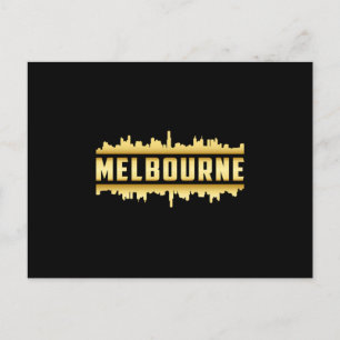 Melbourne Australia City Skyline Cityscape Gift Postcard