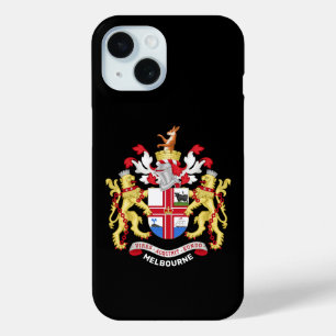 Melbourne, Australia - coat of arms iPhone 15 Case