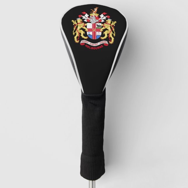 Melbourne, Australia - coat of arms Golf Head Cover (Front)