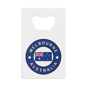Melbourne Australia Credit Card Bottle Opener