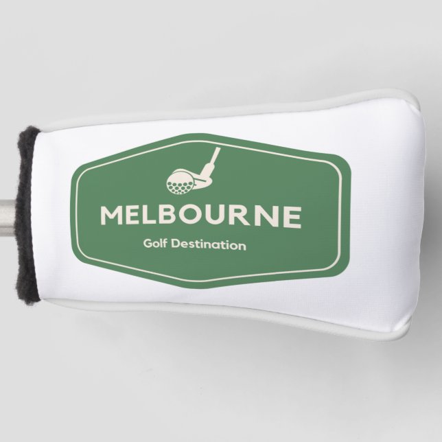Melbourne Australia - Golf Course Destination Logo Head Cover (Front)