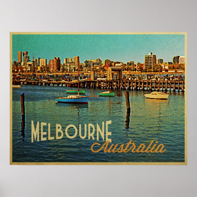 Melbourne Australia Poster (Front)
