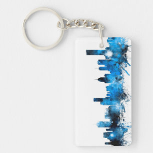 Melbourne Australia Skyline Keychain