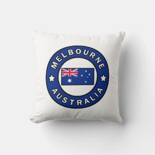 Melbourne Australia Throw Pillow