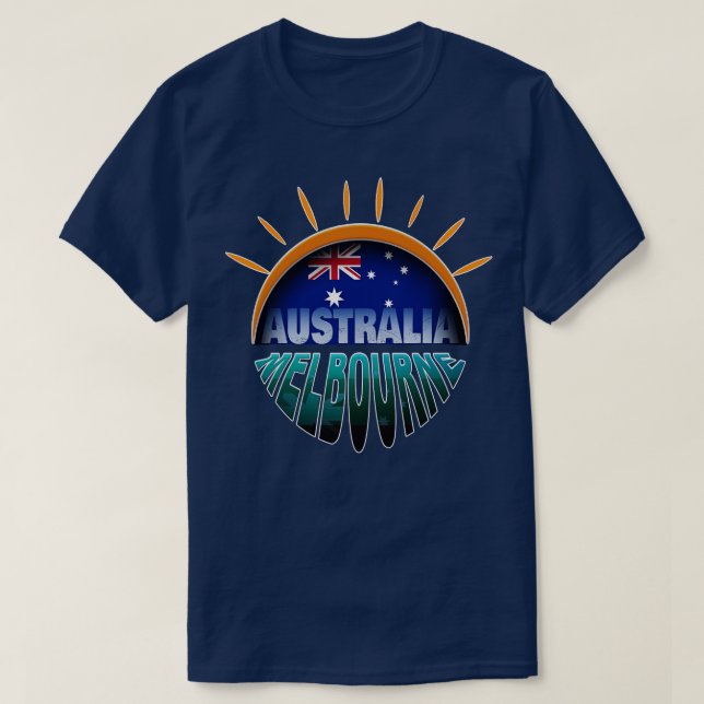 Melbourne Australia Welcome to Melbourne T-Shirt (Design Front)