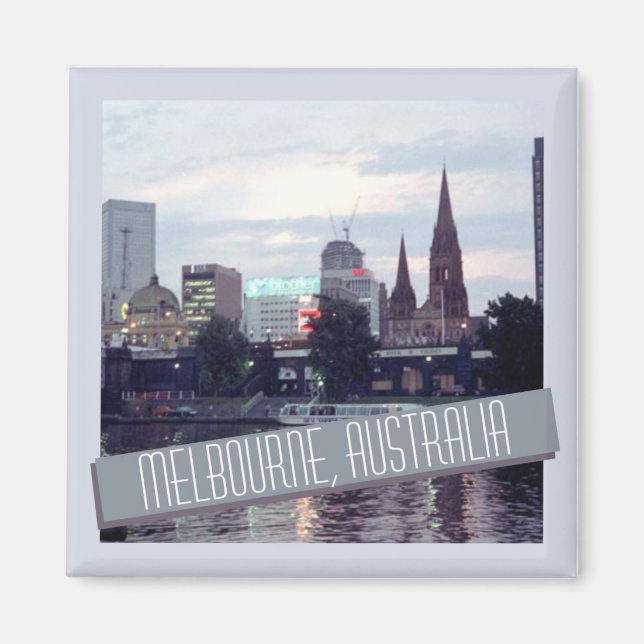 Melbourne Australie Voyage Souvenir Frigo Magnet (Devant)