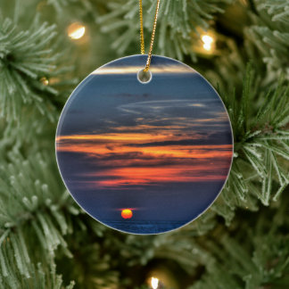 Melbourne Beach Floride Sunrise céramique ornement