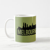 Melbourne city Australia Victoria skyline souvenir