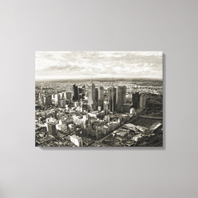 Melbourne City Canvas Print (Front)