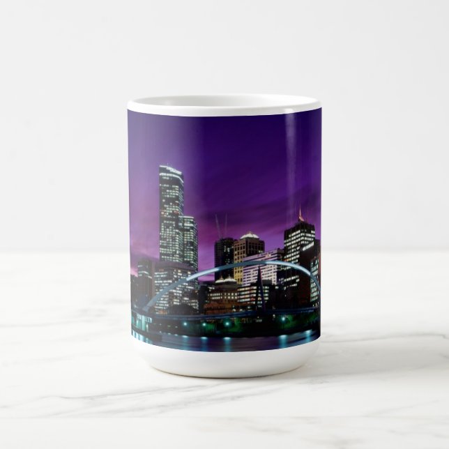 Melbourne city cityscape skyline mug (Center)
