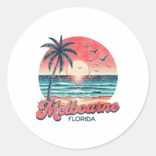 Melbourne Florida  Classic Round Sticker