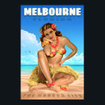 Melbourne Florida Travel Poster Sea Eagle Angourie<br><div class="desc">Melbourne Florida Travel Poster Sea Eagle Angourie Grass Skirt Ocean Beach Pin Up Art Print 346

vintage art print,  retro gig poster,  gothic horror art,  alternative wall decor,  surrealist poster,  rock concert print,  sci fi alien art,  macabre illustration,  dark aesthetic,  pop culture poster</div>