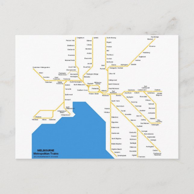 Melbourne.jpg Postcard (Front)