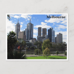 melbourne skyline postcard