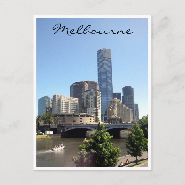 melbourne southbank skyline postcard (Front)