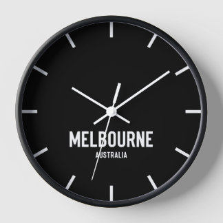 Melbourne Time Zone Newsroom Wall Clock