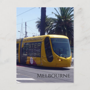 melbourne tram brunswick postcard