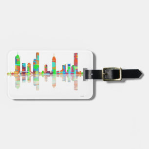 Melbourne Vic Skyline Luggage Tag