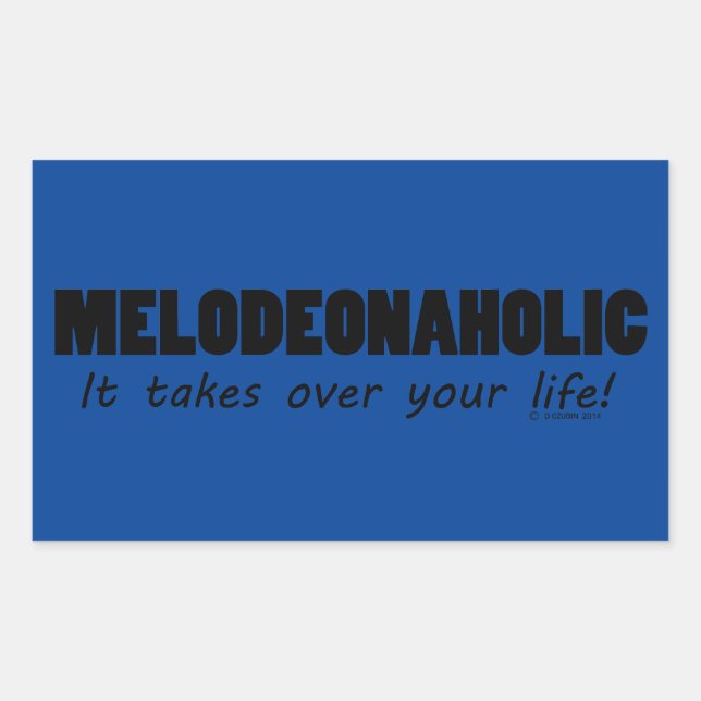 Meldeonaholic Life Rectangular Sticker (Front)
