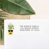Mele kalikimaka Ananas Adresse de retour
