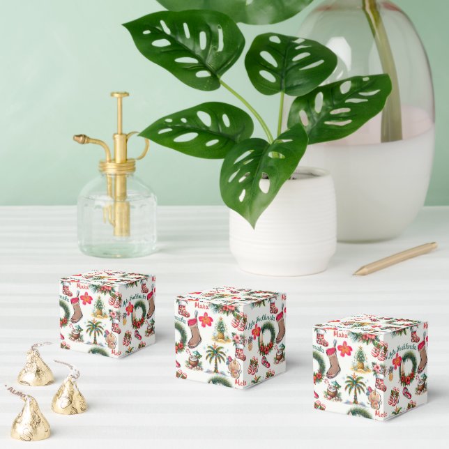Mele Kalikimaka at the Beach Favor Box (Multiple)