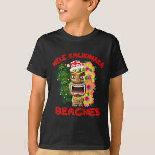Mele Kalikimaka Beaches Merry Hawaiian Christmas 1 T-Shirt