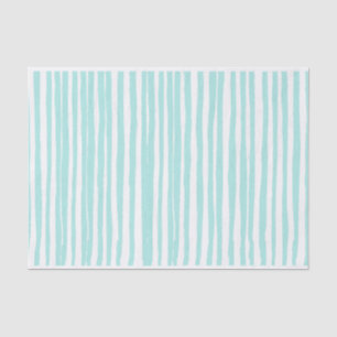 Mele Kalikimaka Chic Teal Stripe Tissue Paper