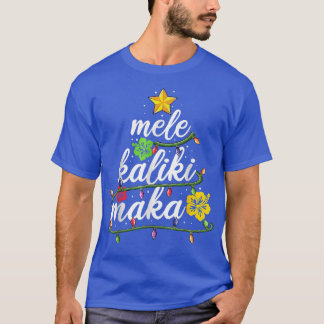 Mele kalikimaka Christmas Hawaiian Apparel, Santa T-Shirt