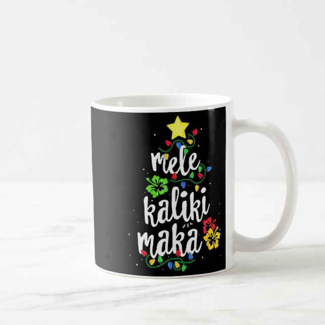 Mele Kalikimaka Christmas Hawaiian  Coffee Mug (Right)