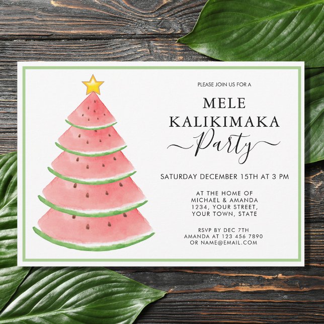 Mele Kalikimaka Christmas Party  Invitation (Creator Uploaded)