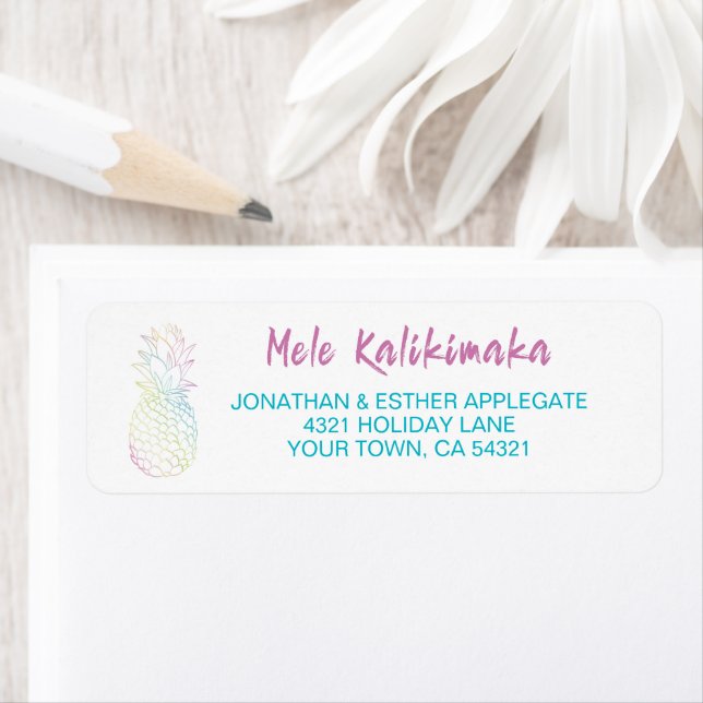 Mele Kalikimaka Christmas Pineapple Tropical (Insitu)