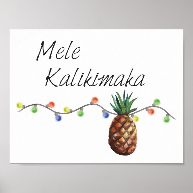 Mele Kalikimaka - Christmas Poster (Front)